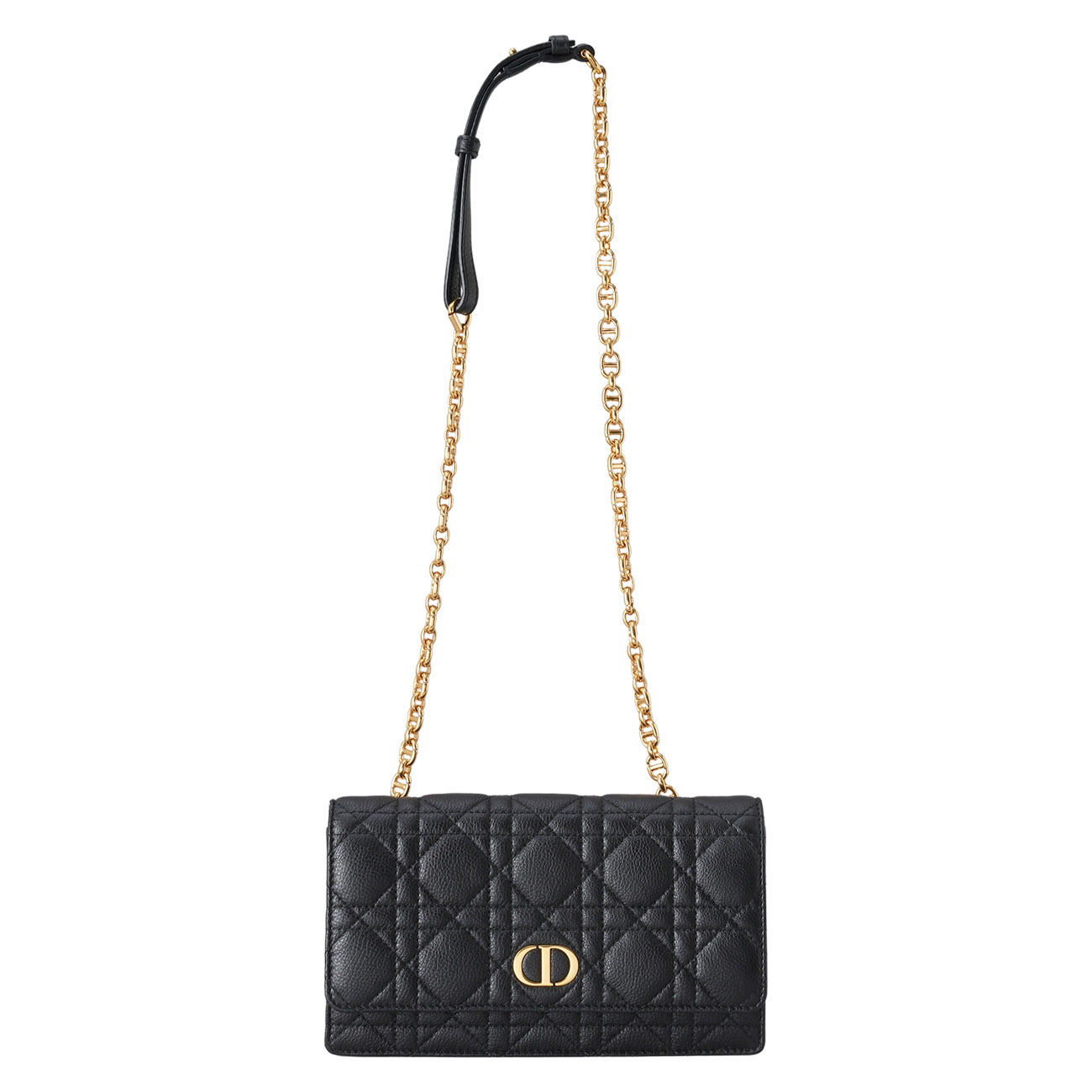 CHRISTIAN DIOR(USED)디올 S5091 카로 체인 벨트 파우치